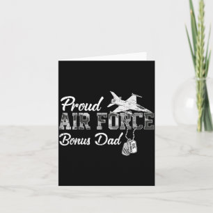 Tarjeta Orgulloso Bonus Dad de la Fuerza Aérea Camo Famili
