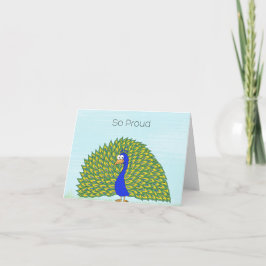 Tarjeta Orgulloso como un Pavo Real