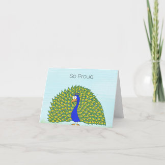 Tarjeta Orgulloso como un Pavo Real