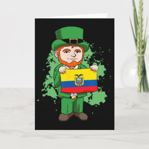 Tarjeta Orgulloso de Ecuador Bandera ecuatoriana Día de Sa