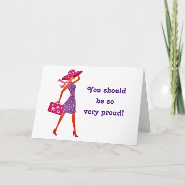 TARJETA ORGULLOSO DE SÍ MISMO **GRADUADO** (Anverso)