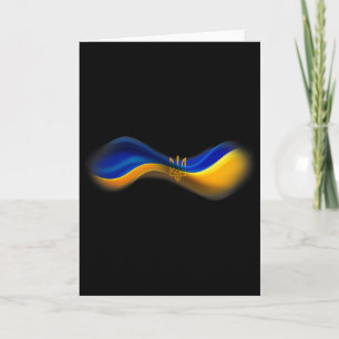 Tarjeta Orgulloso diseño ucraniano para mostrar apoyo a Uc
