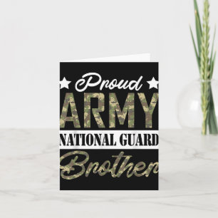 Tarjeta Orgulloso Ejército Guardia Nacional Hermano Famili
