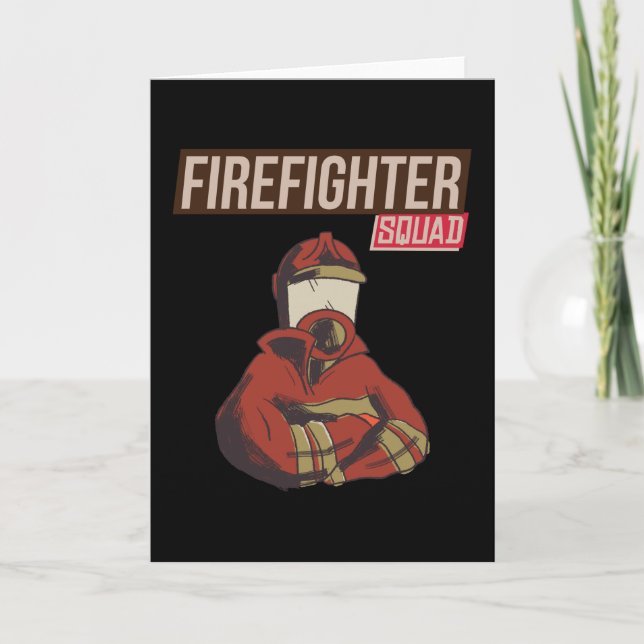 Tarjeta Orgulloso Escuadrón de Bomberos (Anverso)
