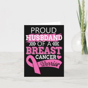 Tarjeta Orgulloso Esposo De Un Guerrero Del Cáncer De Mama