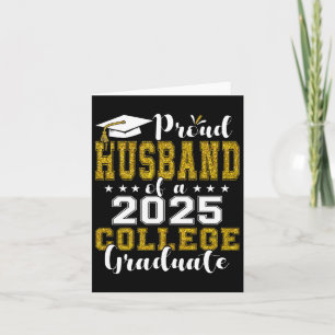 Tarjeta Orgulloso Esposo Del Graduado De Camisas Universit