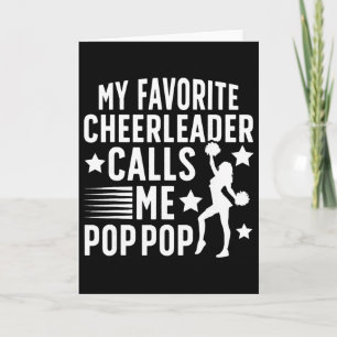 Tarjeta Orgulloso Grito Pop Pop Cheerleader Pop Pop Cheerl