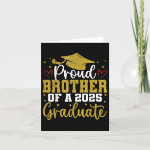 Tarjeta Orgulloso Hermano De Un Grado Superior De Graduado
