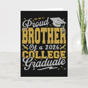 Tarjeta Orgulloso Hermano De Un Graduado Universitario 202