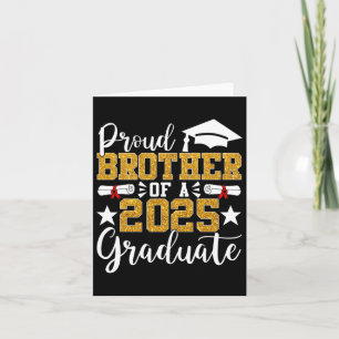 Tarjeta Orgulloso Hermano De Un Hermano Graduado En 2025