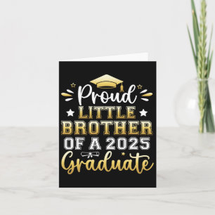 Tarjeta Orgulloso Hermano Pequeño De Un Graduado Superior