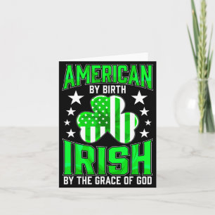 Tarjeta Orgulloso irlandés divertido Día de San Patricio V