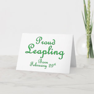 Tarjeta Orgulloso Leapling Leap Year Cumpleaños
