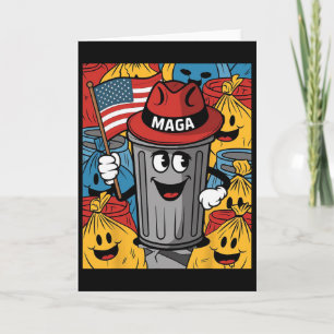 Tarjeta Orgulloso Mega Basura partidario de Trump Carto