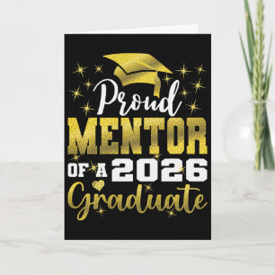 Tarjeta Orgulloso Mentor de la Promoción de 2026 Senior Gr