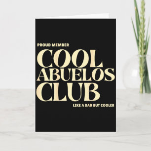 Tarjeta Orgulloso Miembro Club Cool Abuelos Como Un Papá P