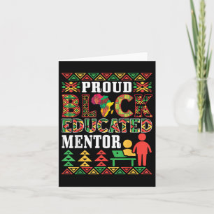 Tarjeta Orgulloso mortero negro educado Orgullo Africano A