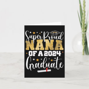 Tarjeta Orgulloso Nana 2024 Graduate Senior Graduation Col