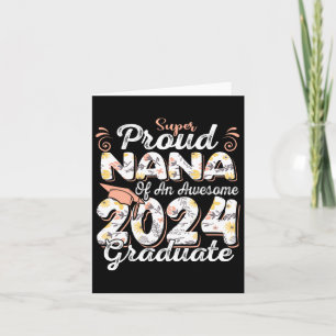 Tarjeta Orgulloso Nana De La Escuela Superior De Posgrado