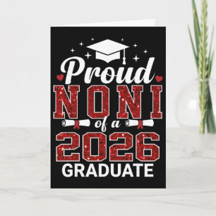 Tarjeta Orgulloso Noni De Un Año De Graduación De 2026 Sen