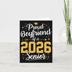 Tarjeta Orgulloso Novio De 2026 Senior 2026 Cl De 2026 G