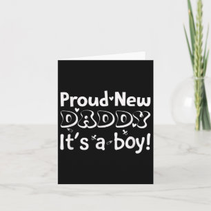 Tarjeta Orgulloso Nuevo Padre. Es Un Niño Pronto a Ser Pap