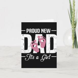 Tarjeta Orgulloso Nuevo Papá Es Un Padre Por Primera Vez