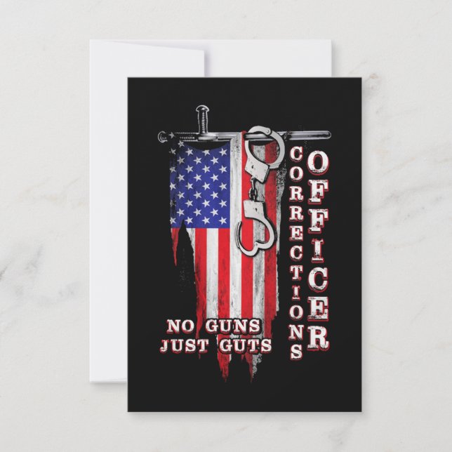 Tarjeta Orgulloso Oficial Correccional (Anverso)