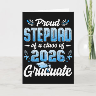 Tarjeta Orgulloso Padrastro De Un Graduado De La Promoción