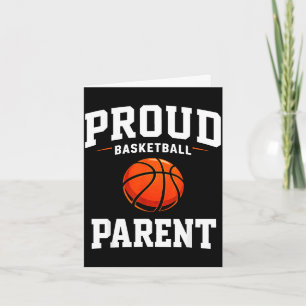 Tarjeta Orgulloso padre de baloncesto divertida madre padr