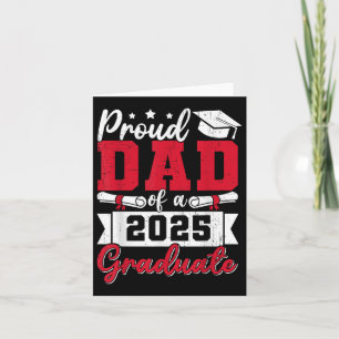 Tarjeta Orgulloso Padre De Graduación 2025
