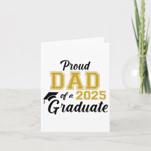 Tarjeta Orgulloso Padre De Graduación 2025 De Papá Graduad