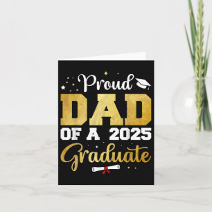 Tarjeta Orgulloso Padre De Graduación 2025 De Papá Graduad