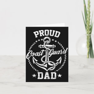 Tarjeta Orgulloso padre de la Guardia Costera Familia USCG