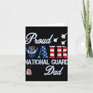 Tarjeta Orgulloso padre de la Guardia Nacional Aérea Veter