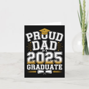 Tarjeta Orgulloso Padre De Un Cl De Graduados De 2025 De G