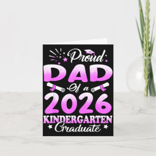 Tarjeta orgulloso padre de un graduado de la clase de 2026