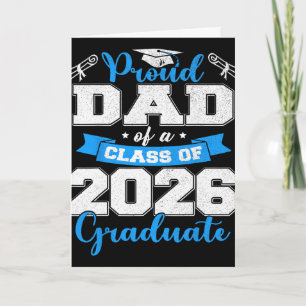 Tarjeta Orgulloso padre de un graduado de la promoción de 