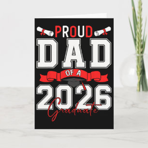 Tarjeta Orgulloso padre de un graduado de la promoción de 