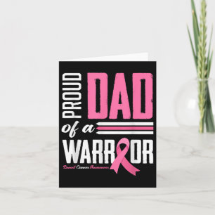 Tarjeta Orgulloso Padre De Una Hija Guerrera Con Cáncer De