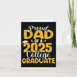 Tarjeta Orgulloso Papá De Graduado Universitario De 2025 S