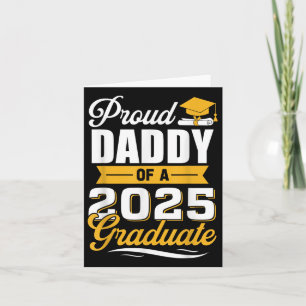 Tarjeta Orgulloso Papá De La Graduación 2025 De Papá Gradu