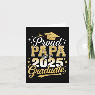 Tarjeta Orgulloso Papá De Un Graduado De La Clase De 2025 