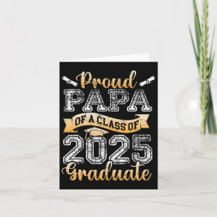 Tarjeta Orgulloso Papá De Un Graduado De La Clase De 2025