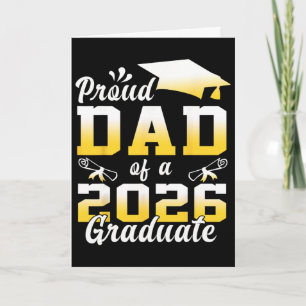 Tarjeta Orgulloso Papá De Un Graduado De La Clase De 2026