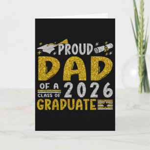 Tarjeta Orgulloso Papá De Un Graduado De La Clase De 2026 