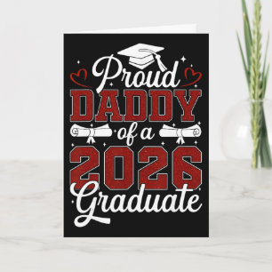 Tarjeta Orgulloso Papá De Un Graduado De La Promoción De 2