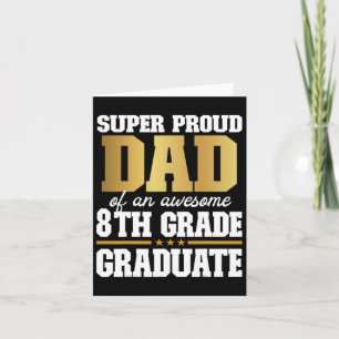 Tarjeta Orgulloso Papá De Un Impresionante Graduado De Oct