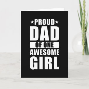 Tarjeta Orgulloso Papá Una Hija