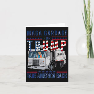 Tarjeta Orgulloso partidario de la basura de Trump Camión 